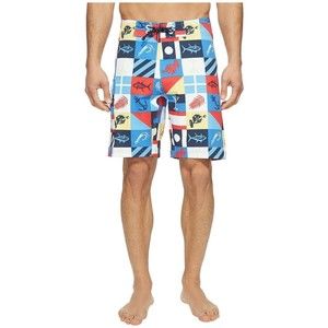 Columbia PFG Offshore II Mens Board Swim Shorts Marina Flags Bottle Opener 38